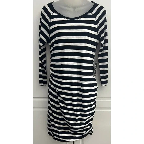 bodycon tshirt dress striped Comfy Black Striped T-shirt Dress